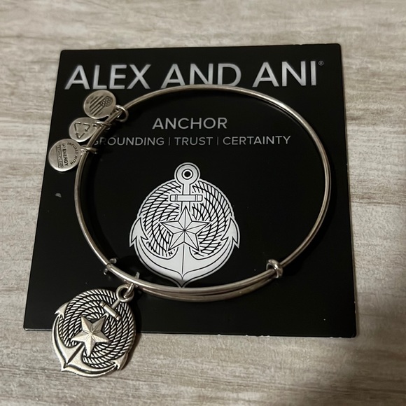 • Alex and Ani Anchor Bracelet • - Picture 1 of 6